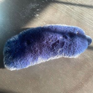 Hudson Park Collection Faux Fur Sleep Face Eye Mask